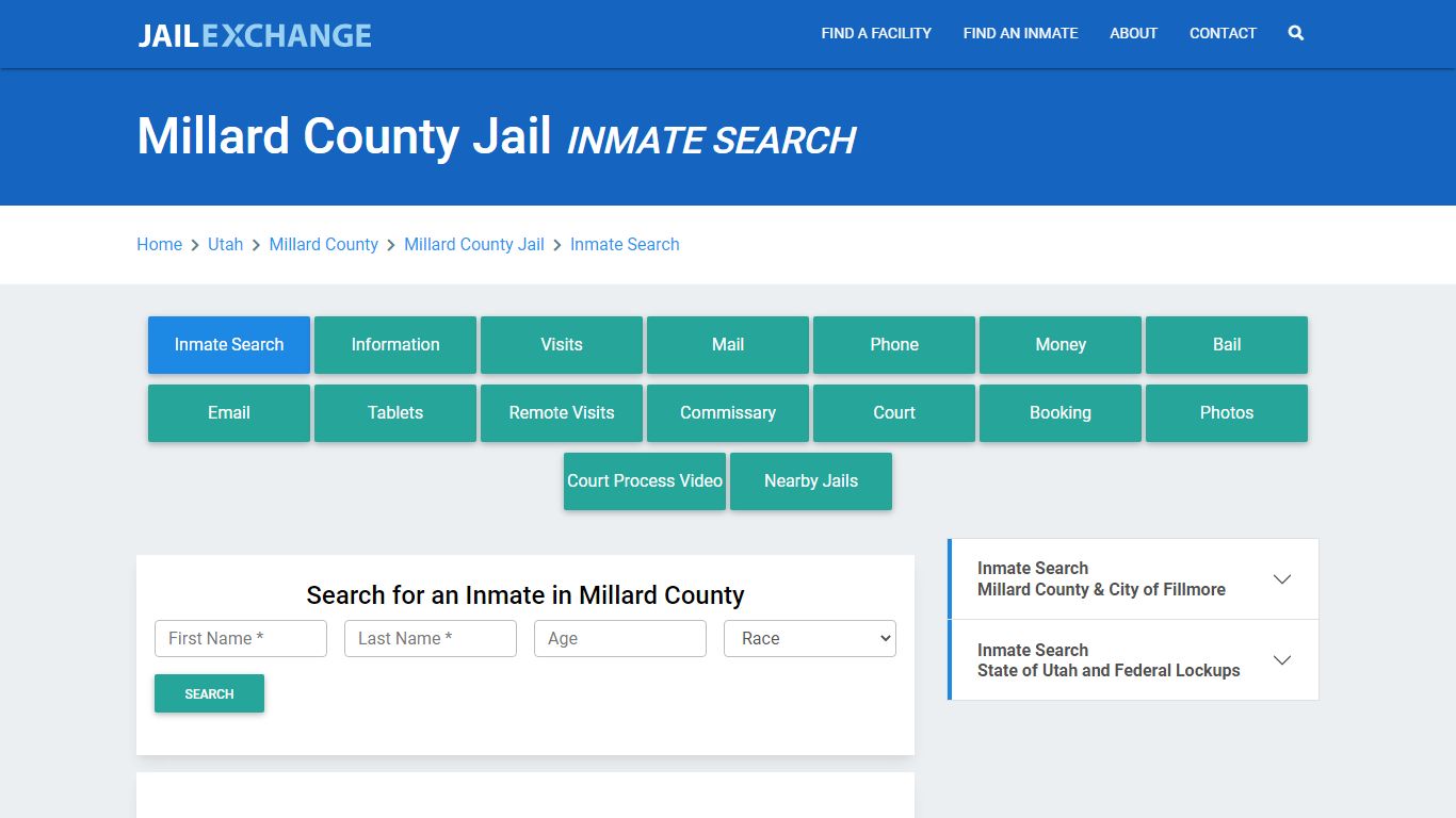 Millard County Jail, UT Inmate Search: Roster & Mugshots