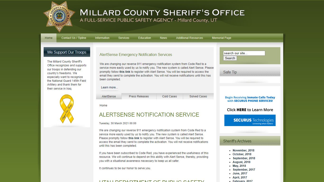 Home [www.millardsheriff.org]